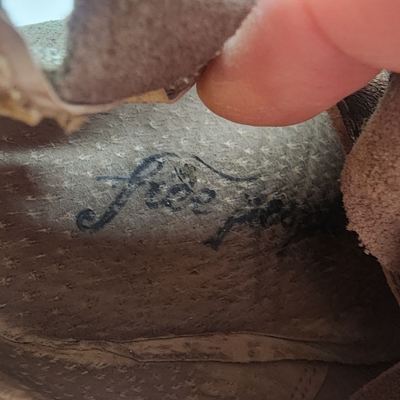 Free People Metallic Leather Strappy Hybrid Ankle Bootie Size 39/US8.5 - Picture 9 of 11